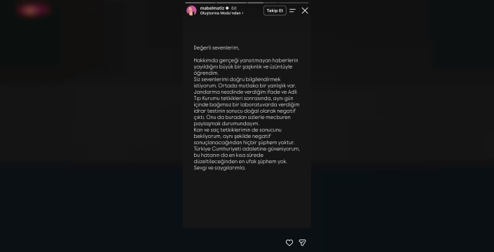 Mabel Matiz'den şok açıklama: 'Mutlak bir yanlışlık var