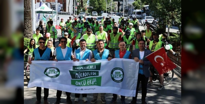 Manisa'da sağlıklı yaşam için bisiklet turu düzenlendi