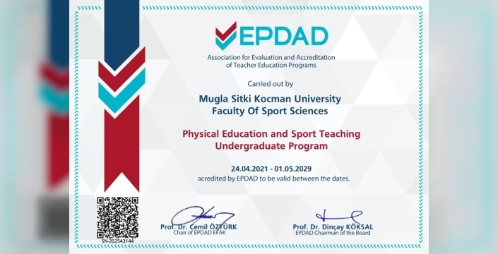 MSKÜ Spor Bilimleri Fakültesi, akreditasyon süresini uzattı