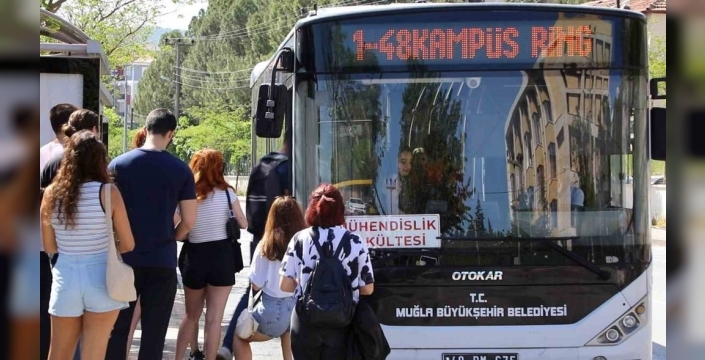 Muğla'da YKS için öğrencilere ücretsiz ulaşım desteği