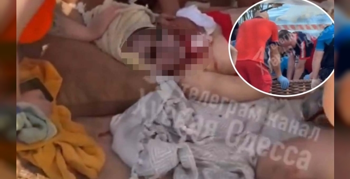 Odessa plajında kabus: Güneşlenirken dron saldırısı can aldı!