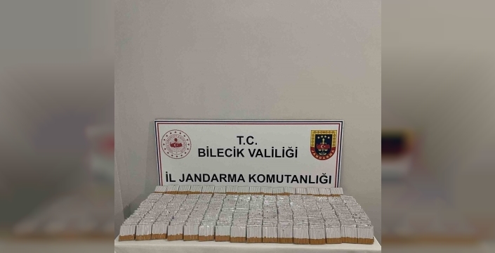 Pazaryeri'nde nefes kesti: 9 bin 320 kaçak makaron ele geçirildi!