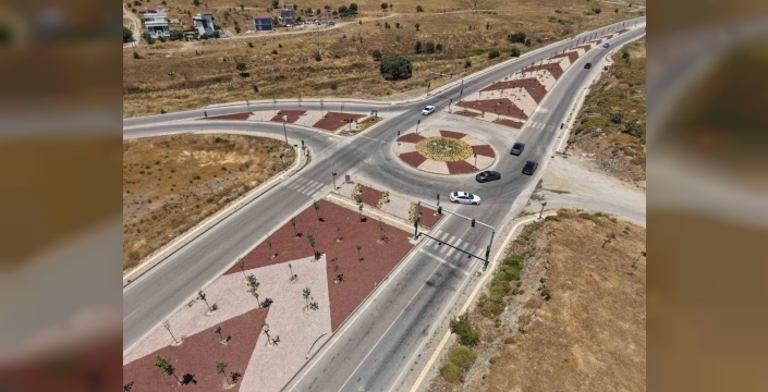 Seferihisar'daki kavşaklar estetik bir görünüme kavuştu