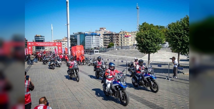 15 Temmuz şehitleri için anlamlı bisiklet ve motosiklet korteji