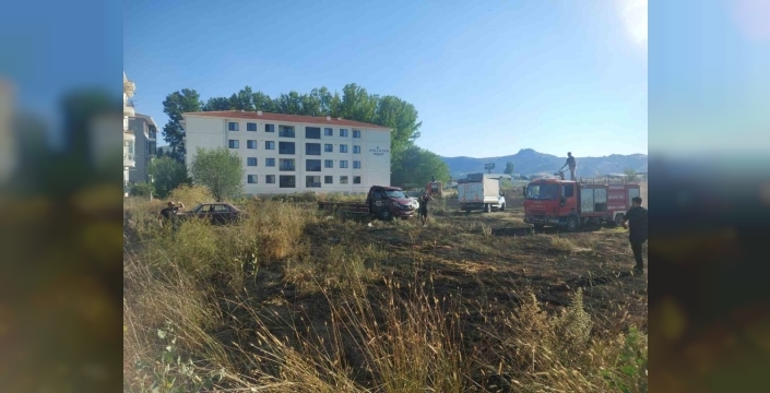 Afyonkarahisar'daki otluk alandaki yangın, TOMA'larla kontrol altına alındı