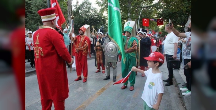 Amasya'da mehterli milli irade yürüyüşü coşkuyla yapıldı