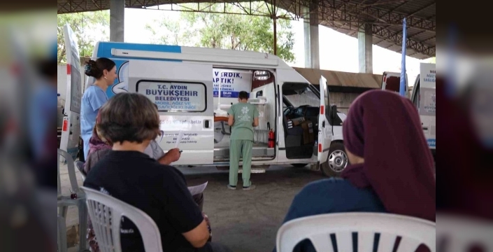 Aydın'da mobil diş klinikleri ilçe ilçe gezerek ücretsiz hizmet veriyor