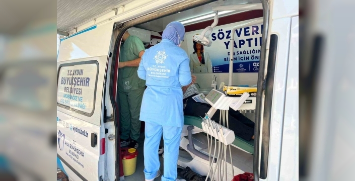 Aydın'da mobil diş sağlığı kliniklerine büyük ilgi
