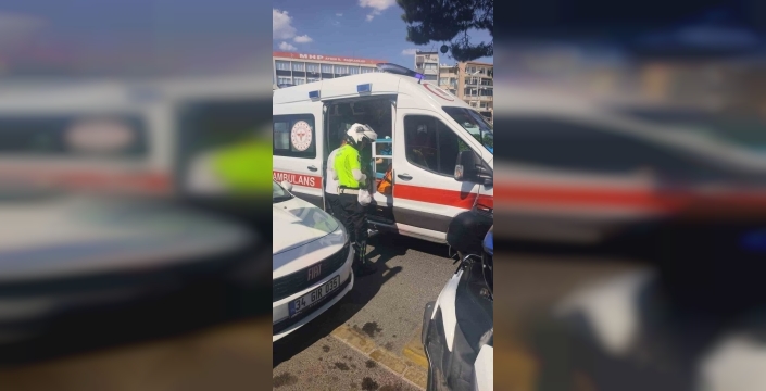 Aydın'da motosiklet kazası: Sürücü 3 metre sürüklendi