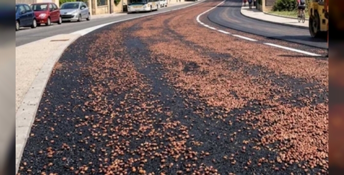 Barselona'da zeytin çekirdekleriyle çevre dostu yol yapımına geçiliyor