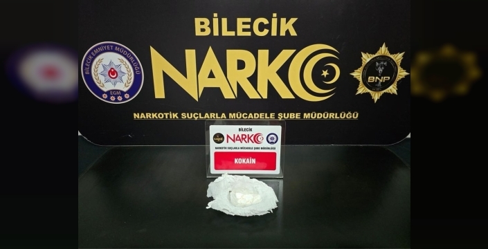 Bilecik'te narkotik operasyonu: Tek bir şüpheli yakalandı, kokain ele geçirildi