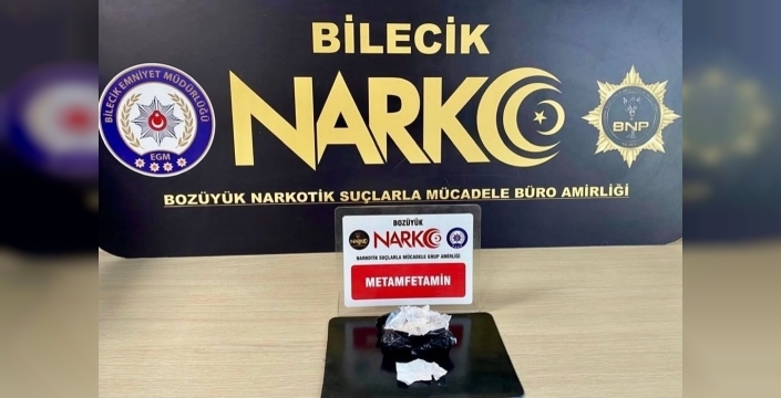 Bilecik'te uyuşturucu kılıfı altından bir şüpheli çıktı: Metamfetamin ele geçirildi