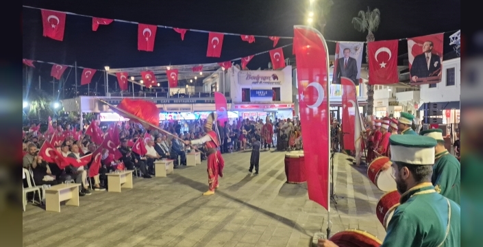 Bodrum’da 15 Temmuz anıldı: Yürüyüş ve etkinlikler düzenlendi