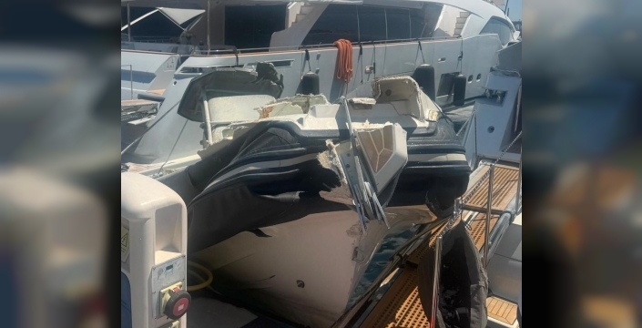 Bodrum'da şişme bot patladı: bir genç yaralandı