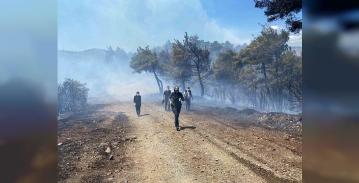Bursa'daki orman yangını kontrol altına alındı, soğutma çalışmaları devam ediyor