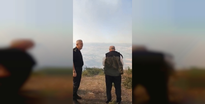 Çanakkale Valisi Toraman, yangın bölgesinde incelemelerde bulundu