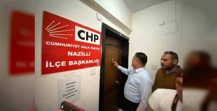 CHP Nazilli'de devir teslim krizi: Yeni başkan içeri alınmadı