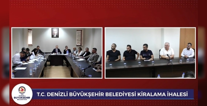Denizli Büyükşehir Belediyesi'nden ihalelerde şeffaflık hamlesi