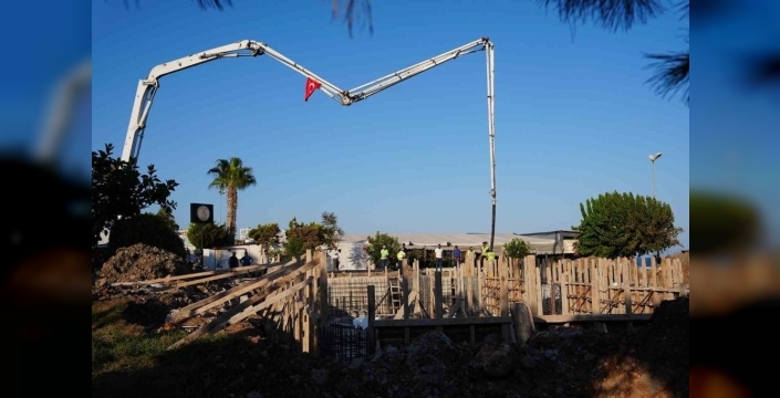 Erdemli'de okuma ve ders çalışma merkezi için temel atıldı