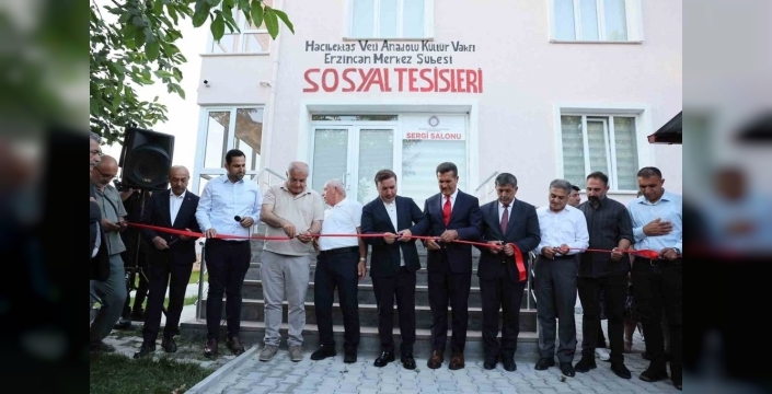 Erzincan'da kardeşlik köprüsü: Yeni sosyal tesis dualarla açıldı