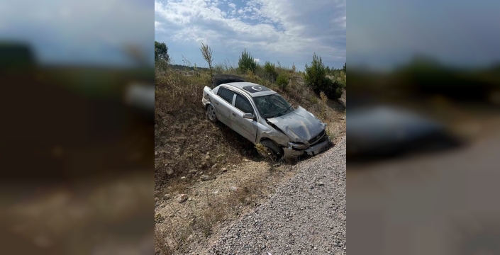 Gördes çevre yolunda meydana gelen kazada bir kişi yaralandı