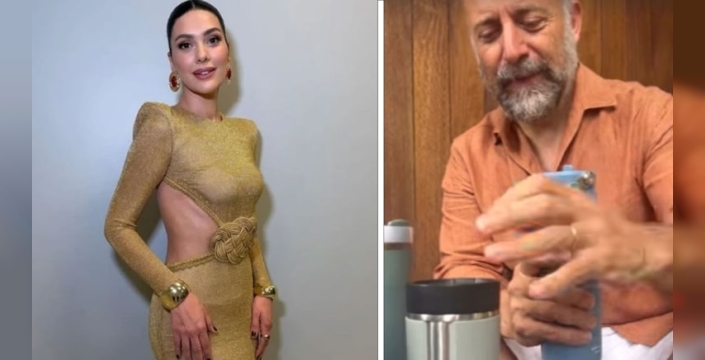 Halit Ergenç'in termos tutkusu sosyal medyada gündem oldu