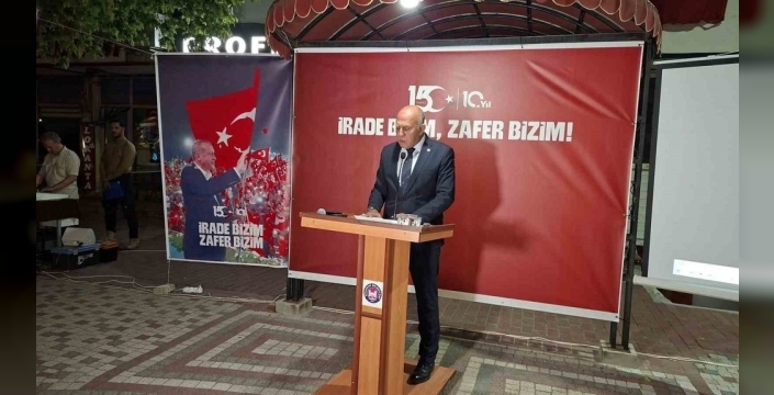Hisarcık'ta 15 Temmuz Demokrasi ve Milli Birlik Günü coşkuyla anıldı