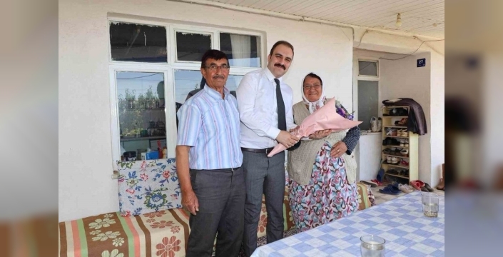 Kaymakam Battal'dan gazilere ve şehit ailelerine sıcak ziyaret: Devletin vefa eli uzanıyor
