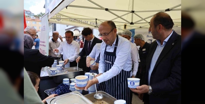 Keles'te Muharrem Ayı bereketi, aşurelerle paylaşıldı