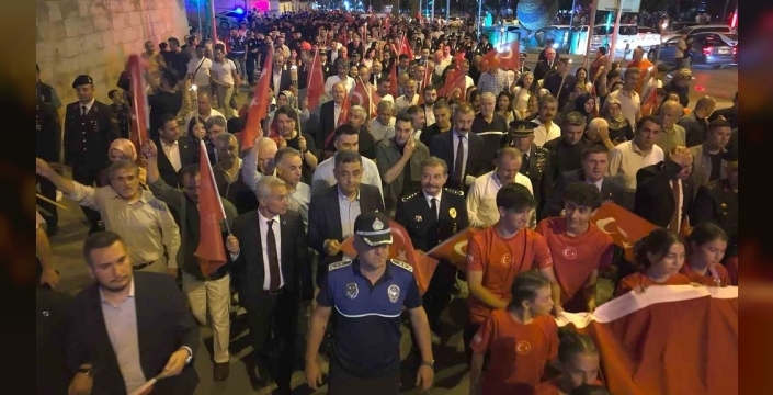 Kırıkkale'de 15 Temmuz’da demokrasi yürüyüşü coşkuyla gerçekleştirildi