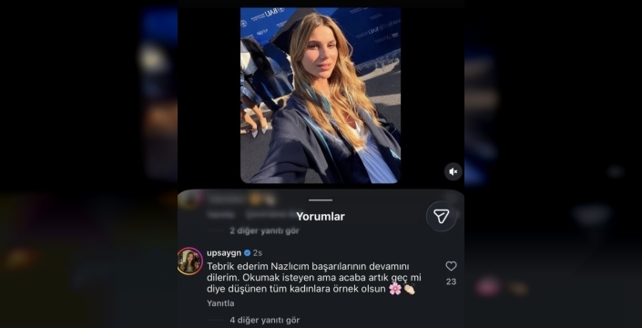 Nazlı Sabancı'nın mezuniyetine Aygün Aydın'dan dikkat çeken yorum