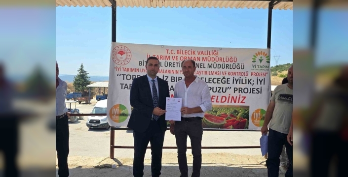 Osmaneli'nde 4,5 milyon kiloluk karpuz üretimine temiz raporu