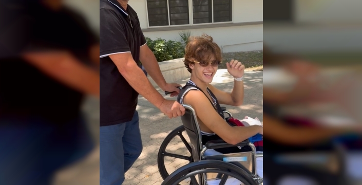 Survivor'da bacağını kaybeden yarışmacı, yeni hayatına yürüteçle adım atıyor