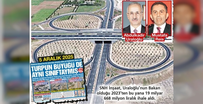 Ulaştırma Bakanı Uraloğlu’nun sınıf arkadaşı büyük ihaleleri kazanıyor