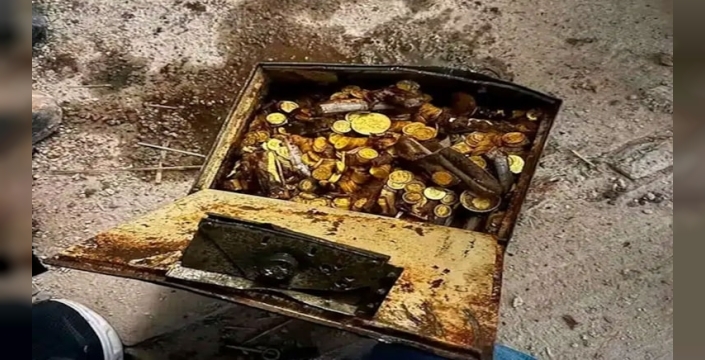 Viyana'da tadilat sırasında 30 kilo altın sikke bulundu
