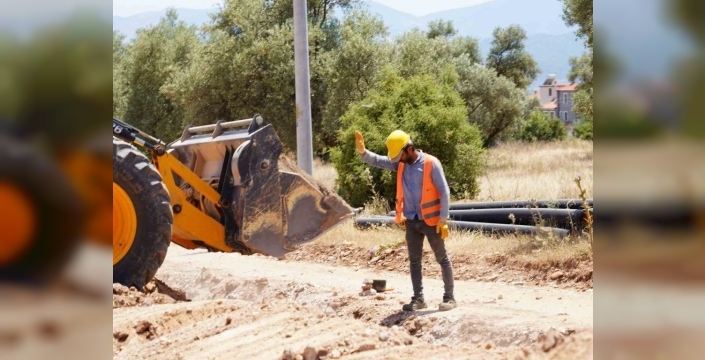 Yatağan'da yeni yerleşim alanına kanalizasyon hizmeti başlatıldı