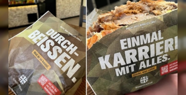 Almanya'daki dönercilerde kariyer reklamı dikkat çekti