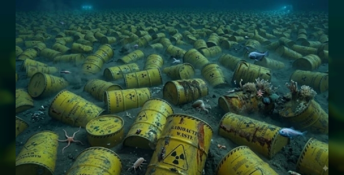 Atlantik'te 200 bin varil radyoaktif atık bulundu