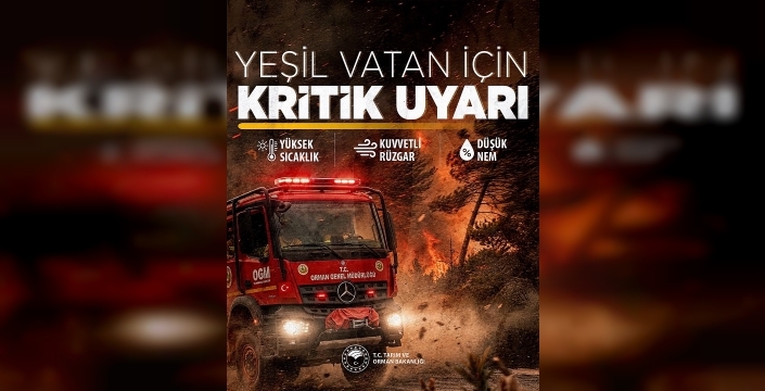 Bakan Yumaklı'dan orman yangını uyarısı: Duyarlılığımızla yeşil vatanı koruyalım