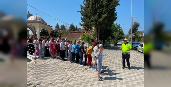 Bilecik'te çocuklar için trafik eğitimi verildi