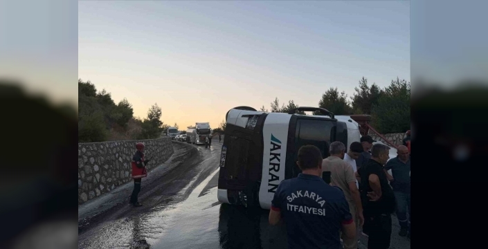 Bilecik'te iki tır çarpıştı, bir kişi yaralandı
