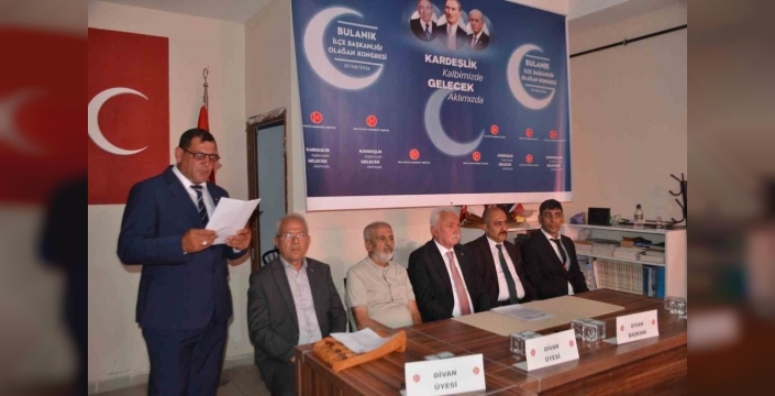 Bulanık MHP'de Zafer Yıkılmaz, güven tazeleyerek yeniden ilçe başkanı oldu