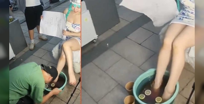 Çin'deki anime etkinliğinde bardak bardak 'ayak suyu' satışı yapıldı