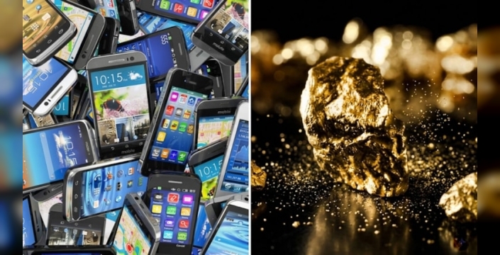 Darphane eski telefonlardan altın çıkarıyor