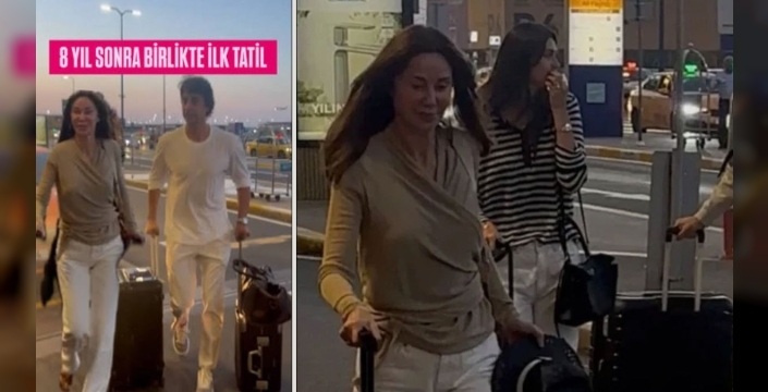 Demet Şener ve İbrahim Kutluay, Yunanistan'da tatil yaparak barıştıklarını gösterdi