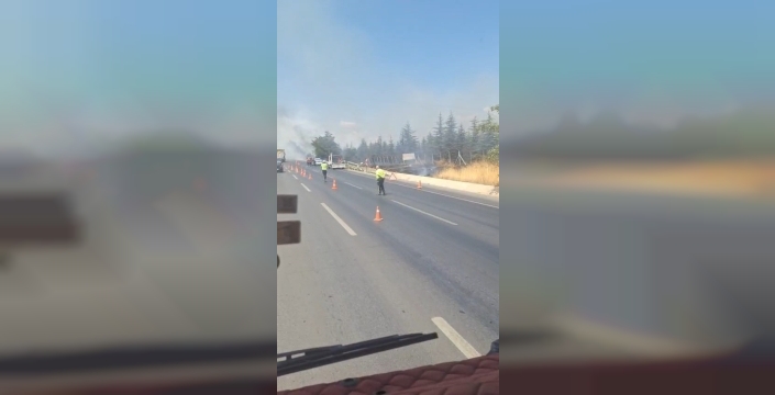 Eskişehir-Bursa kara yolundaki yangın kontrol altına alındı
