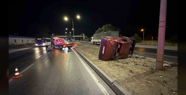 Eskişehir'de takla atan otomobilde 1 yaralı