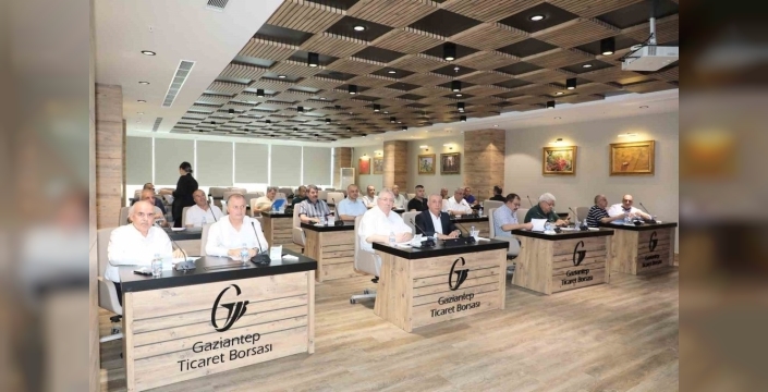 Gaziantep Ticaret Borsası ağustos ayı meclis toplantısı yapıldı
