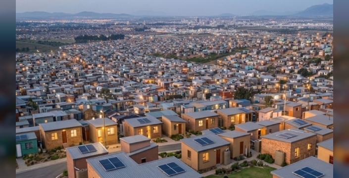 Güney Afrika'da 2000 ev, güneş enerjisi sistemiyle elektrik hizmeti alıyor