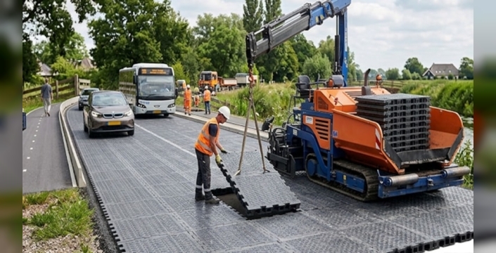 Hollanda, yolları plastikten yapmaya başladı